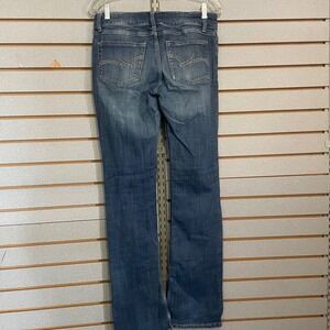 Wrangler Womens Western‎ Cowgirl Riding Boot Cut Jeans Size 5x36 Blue Denim